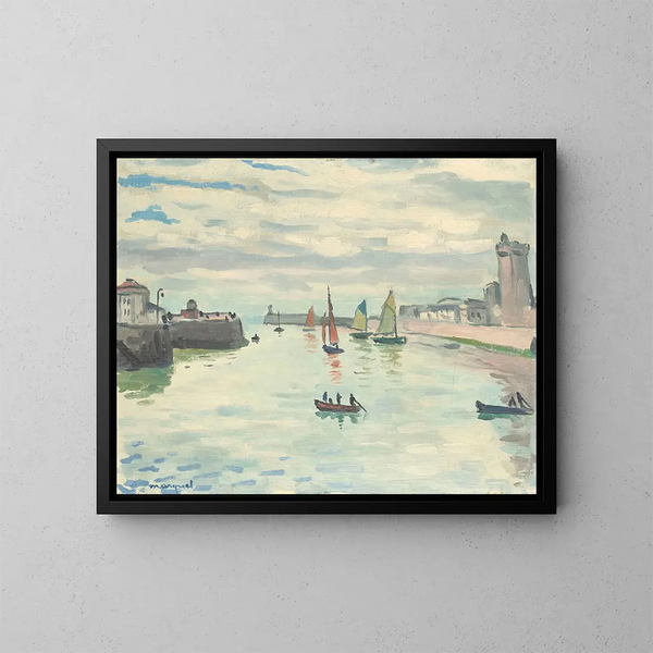 Le Port de la Chaume, Les Sables-d'Olonne - Albert Marquet — indrammet kunstværk på væggen