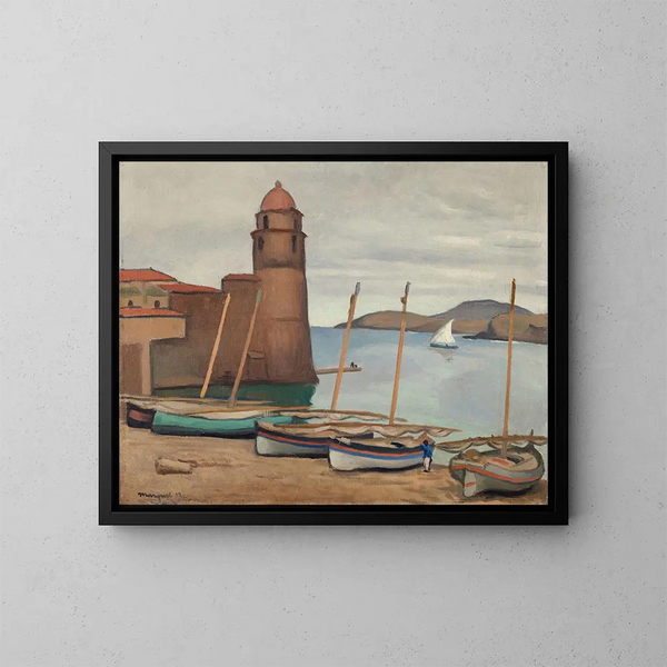 Le phare de Collioure - Albert Marquet — indrammet kunstværk på væggen