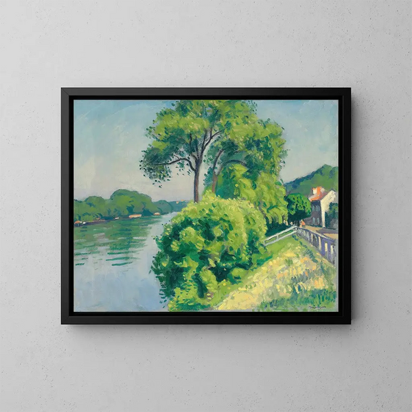 Le talus de La Frette - Albert Marquet — indrammet kunstværk på væggen