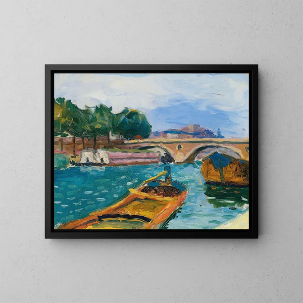 Pont sur la Seine à Paris - Albert Marquet — indrammet kunstværk på væggen