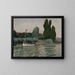 Bateau pavoisé à Poissy - Albert Marquet — indrammet kunstværk på væggen
