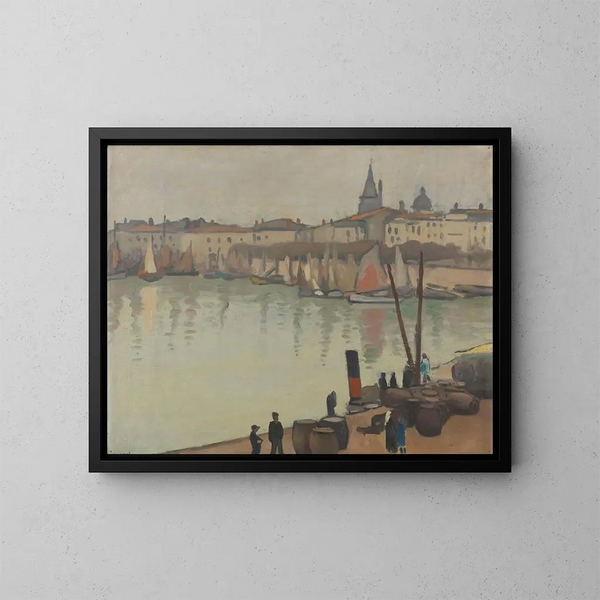 Port de La Rochelle - Albert Marquet — indrammet kunstværk på væggen