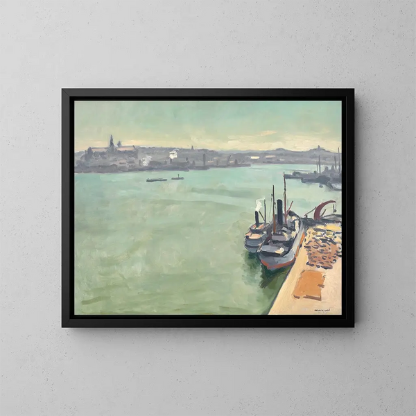 Stockholm Solmaleri - Albert Marquet — indrammet kunstværk på væggen
