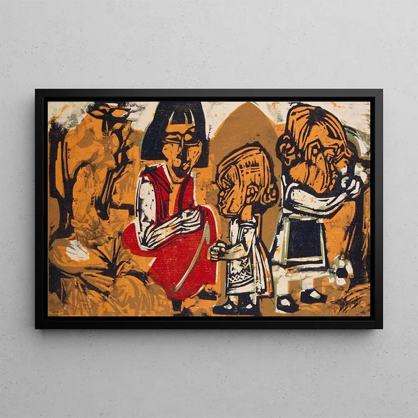 Albert Mller - Anna Mller mit Judith und Kaspar.webp