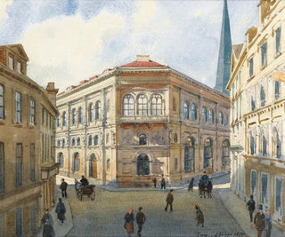 Albert Nikolaevich Benois - View Of The Riga Stock Exchange.webp
