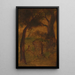 Reproduktion af maleriet En hjort, der drikker - Albert Pinkham Ryder