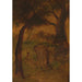 Reproduktion af maleriet En hjort, der drikker - Albert Pinkham Ryder