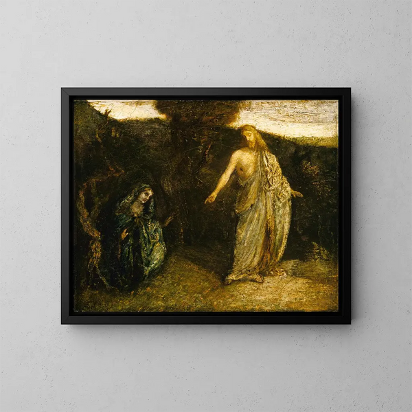 Le Christ der viser sig for Maria - Albert Pinkham Ryder — indrammet kunstværk på væggen