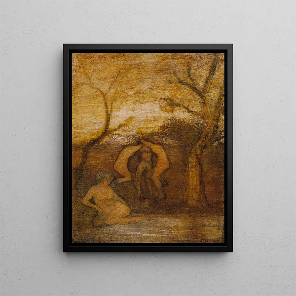 Dryader dansende - Albert Pinkham Ryder — indrammet kunstværk på væggen