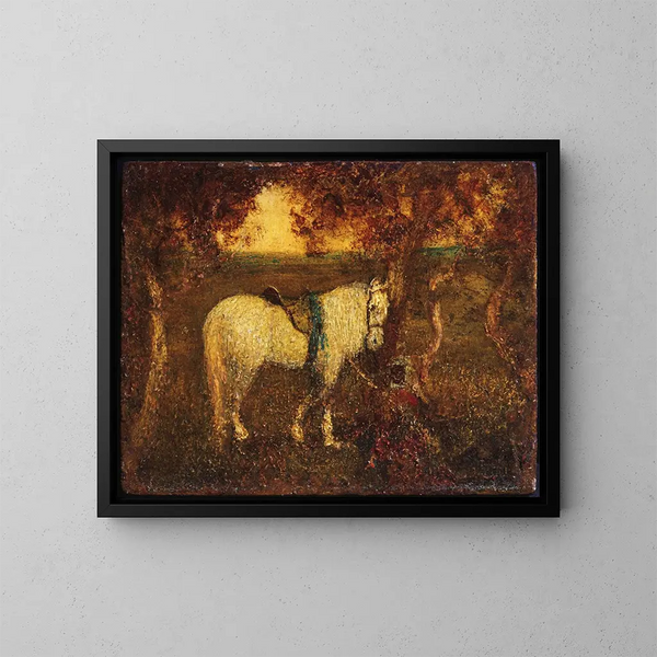 Repos du soir - Albert Pinkham Ryder — indrammet kunstværk på væggen