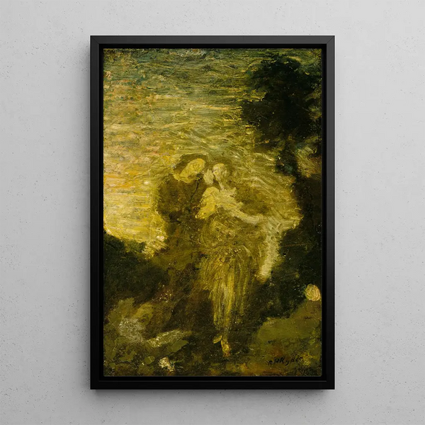 Florizel og Perdita - Albert Pinkham Ryder — indrammet kunstværk på væggen