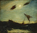 Reproduktion af maleriet Marine maleri i måneskin - Albert Pinkham Ryder