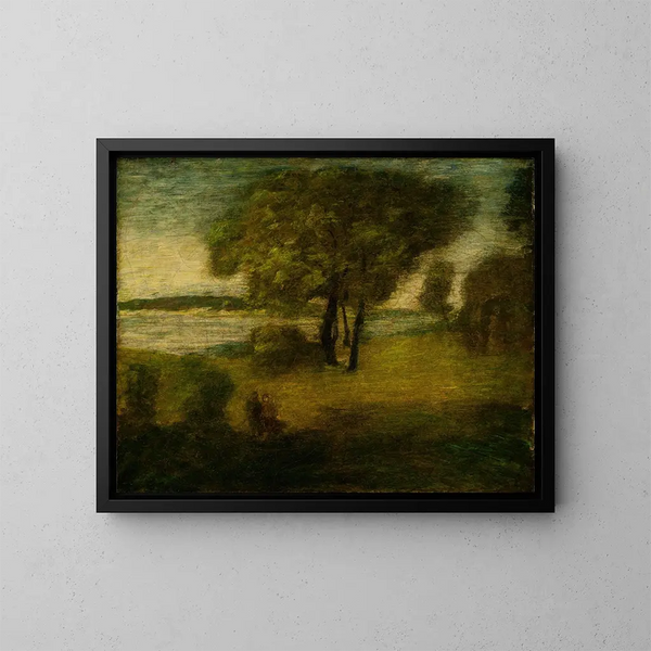 La Rivière - Albert Pinkham Ryder — indrammet kunstværk på væggen
