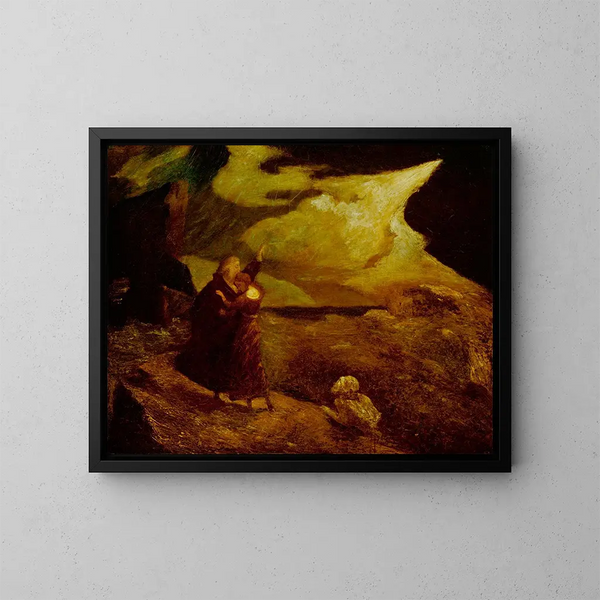 La Tempête - Albert Pinkham Ryder — indrammet kunstværk på væggen