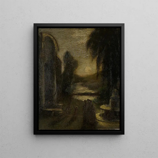 Le Temple de l'Esprit - Albert Pinkham Ryder — indrammet kunstværk på væggen