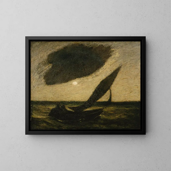 Under en sky - Albert Pinkham Ryder — indrammet kunstværk på væggen