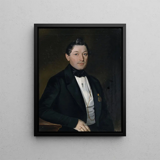 Albert Theer - Bildnis eines Herrn im schwarzen Gehrock mit Orden.webp
