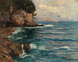 Albert Wenk - Felsenkste auf Capri.webp