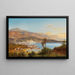 Vue sur la baie de Villefranche-sur-Mer - Albert Zimmermann — indrammet kunstværk på væggen