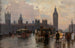 Les Maisons du Parlement depuis le pont de Westminster - Alberto Pisa — visning af kunstværket