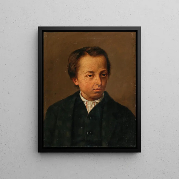 Portrait af kunstnerens bror, Eduard - Albin Egger-Lienz — indrammet kunstværk på væggen