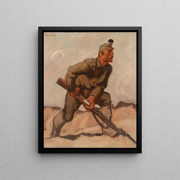 Trésors impériaux - Albin Egger-Lienz — indrammet kunstværk på væggen