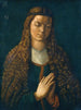 Portræt af en ung kvinde med løsthængende hår - Albrecht Dürer — visning af kunstværket