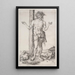 Reproduktion af maleriet L'Homme de douleurs stående med hævede hænder - Albrecht Dürer