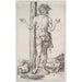 Reproduktion af maleriet L'Homme de douleurs stående med hævede hænder - Albrecht Dürer