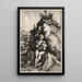Reproduktion af maleriet La Pénitence de Saint Jean Chrysostome - Albrecht Dürer