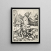 Den fortabte søn - Albrecht Dürer — indrammet kunstværk på væggen