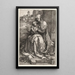 Reproduktion af maleriet La Vierge et l'Enfant assis près du mur - Albrecht Dürer
