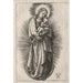 Reproduktion af maleriet La Vierge avec bandeau sur la Lune croissante - Albrecht Dürer