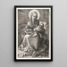 Reproduktion af maleriet Den Jomfru med Barnet indpakket - Albrecht Dürer