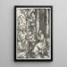 Reproduktion af maleriet La visite de Saint Antoine à Saint Paul l'Ermite - Albrecht Dürer