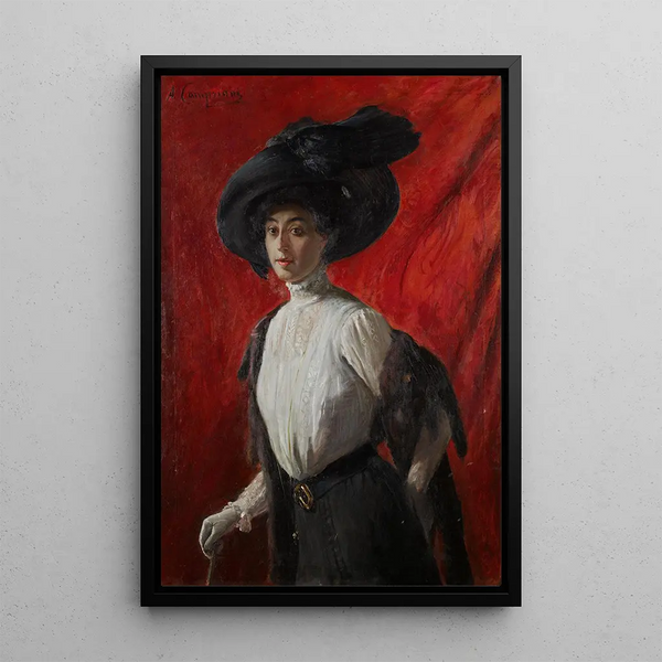 Reproduktion af maleriet Portrait af Adelina Campriani, kunstnerens datter - Alceste Campriani