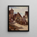 Am Plänlein à Rothenburg - Aleksander Gierymski | Reproduction — indrammet kunstværk på væggen