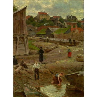 Aleksander Gierymski - Powile Bank of the Vistula in Warsaw.webp