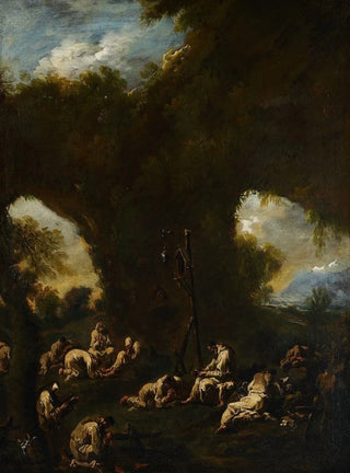 Alessandro Magnasco - Monks Praying in a Grotto.webp