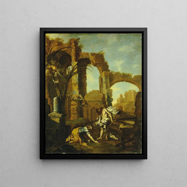 Noli Me Tangere - Alessandro Magnasco — indrammet kunstværk på væggen