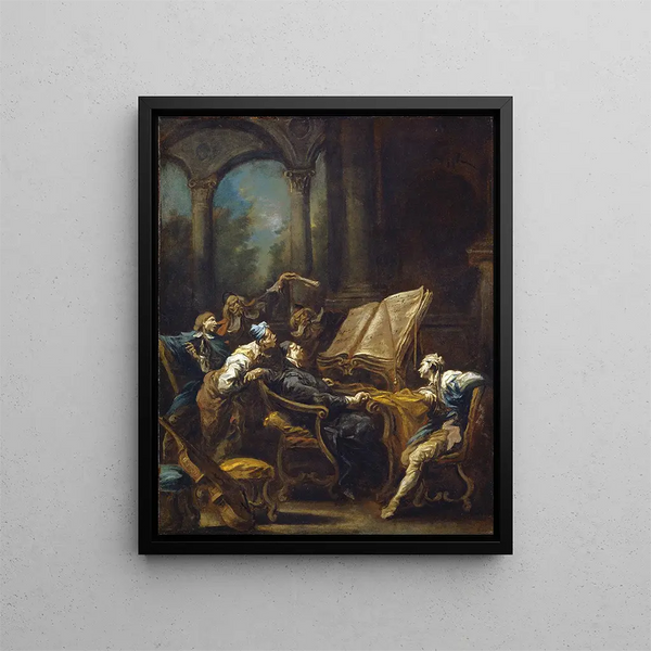 Les Choristes - Alessandro Magnasco — indrammet kunstværk på væggen