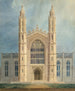 Bibliotek og kapel ved University of Michigan i Ann Arbor, frontudstilling - Alexander Jackson Davis — visning af kunstværket