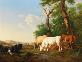 Alexander Johann Dallinger von Dalling - Cows in a meadow.webp