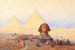 Le Sphinx devant de pyramider ved Giza - Alexander Kircher — visning af kunstværket