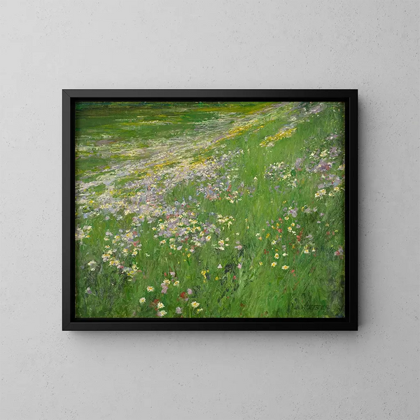 Prairie de fleurs près de Weling - Alexander Koester — indrammet kunstværk på væggen