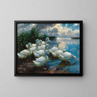 Alexander Koester - Ducks by a lake.webp