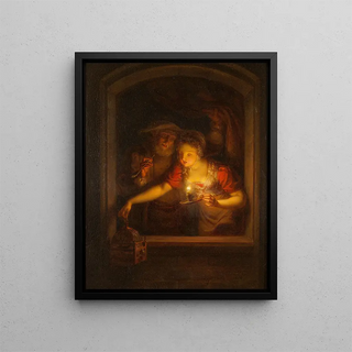 Alexander Laurus - A Woman with a Burning Candle.webp