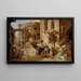Vue de rue à Rome - Alexander Laurus — indrammet kunstværk på væggen