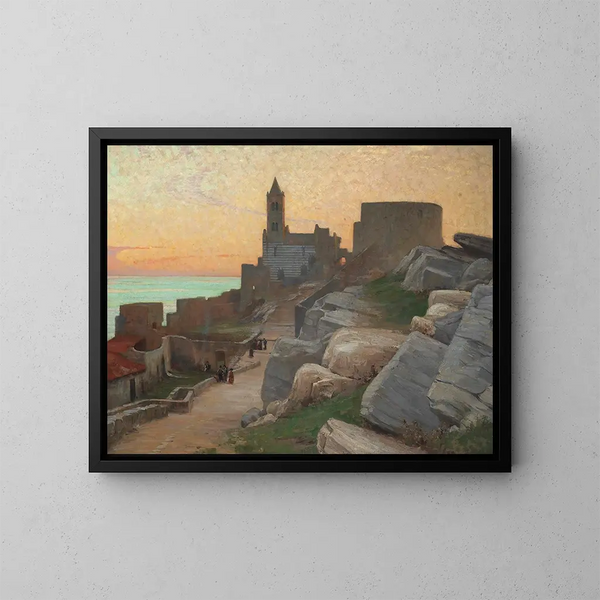 Saint Pierre de Portovenere, Toscana - Alexander Mann — indrammet kunstværk på væggen