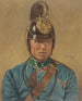 Portrait af en dragonkorporal - Alexander Pock — visning af kunstværket